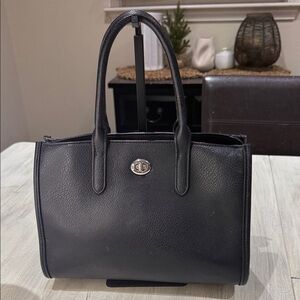 Rae Dunn Black Satchel Bag